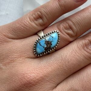 Golden hills Turquoise ring